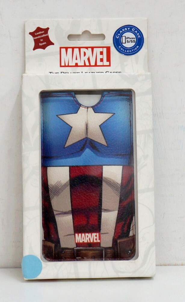 Marvel Capitan America Custodia in pelle Classy Case per iPhone5/5S. Piel Fort