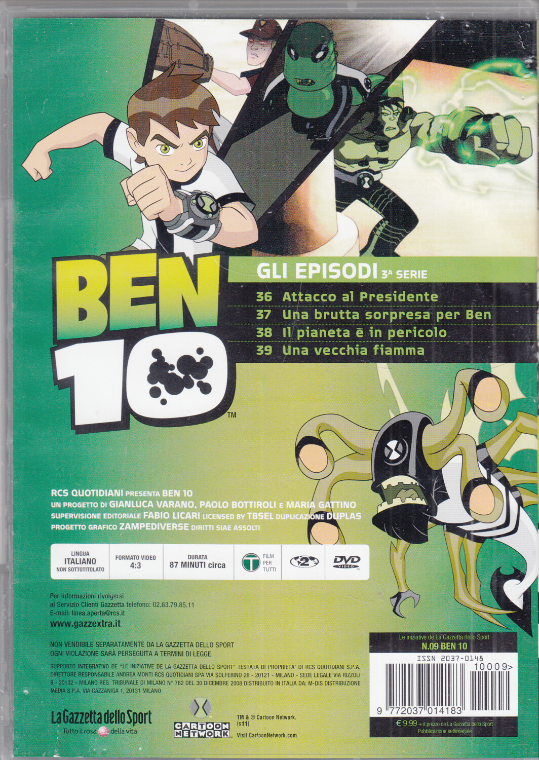 BEN 10 Stagioni 1-4 Complete Cofanetto con n. 14 DVD in Italiano.  Editoriale – Emporio di milo