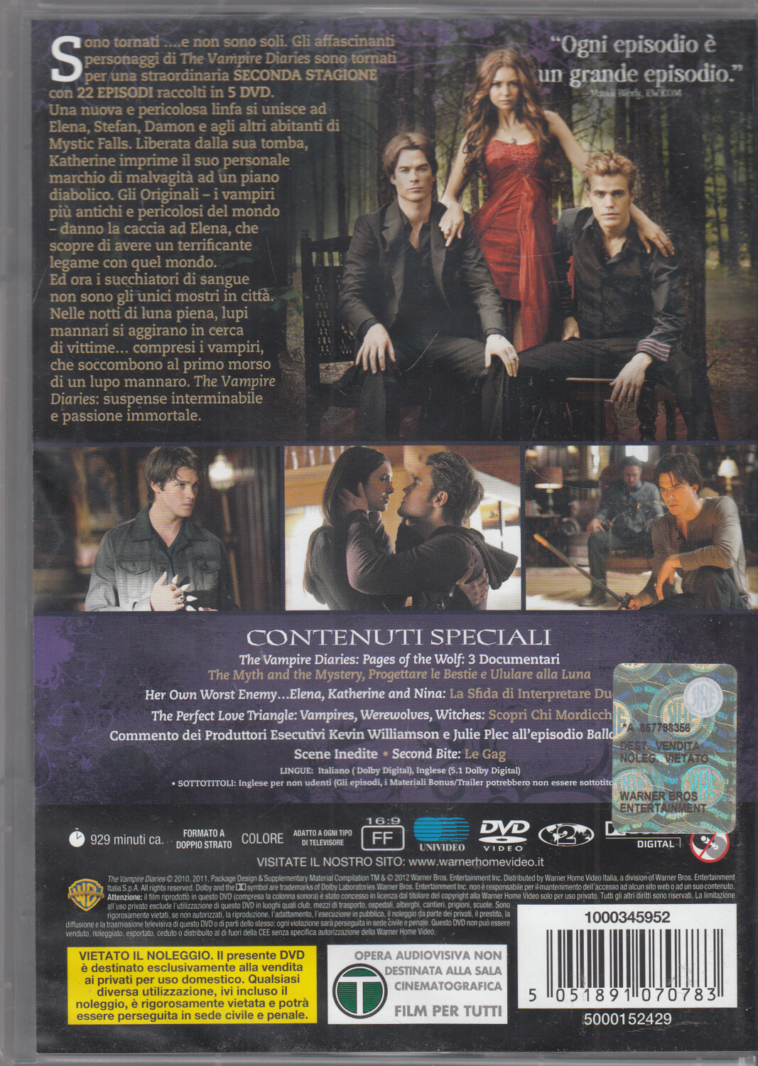 The Vampire Diaries. Stagione 3. Serie TV ita (5 DVD) - DVD - Film