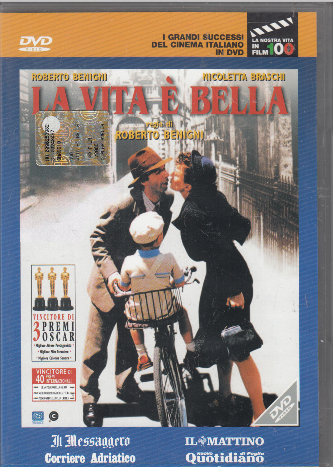 La vita è bella (Roberto Benigni) – DVD Grandi Successi del Cinema Italiano  vol. 1 – Versione da edicola – DVD in Italiano – Emporio di milo