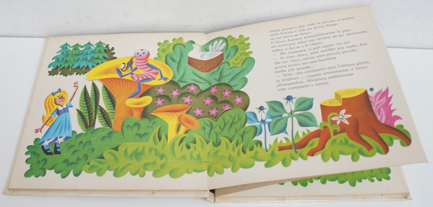 Alice nel paese delle meraviglie di Lewis Carroll. Favole Animate 1° ed.  Mondadori. Libro Pop-Up – Emporio di milo