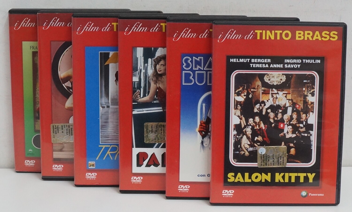 I film di Tinto Brass. Lotto di 6 film con n. 6 DVD in Italiano. Versione  da edicola – Emporio di milo