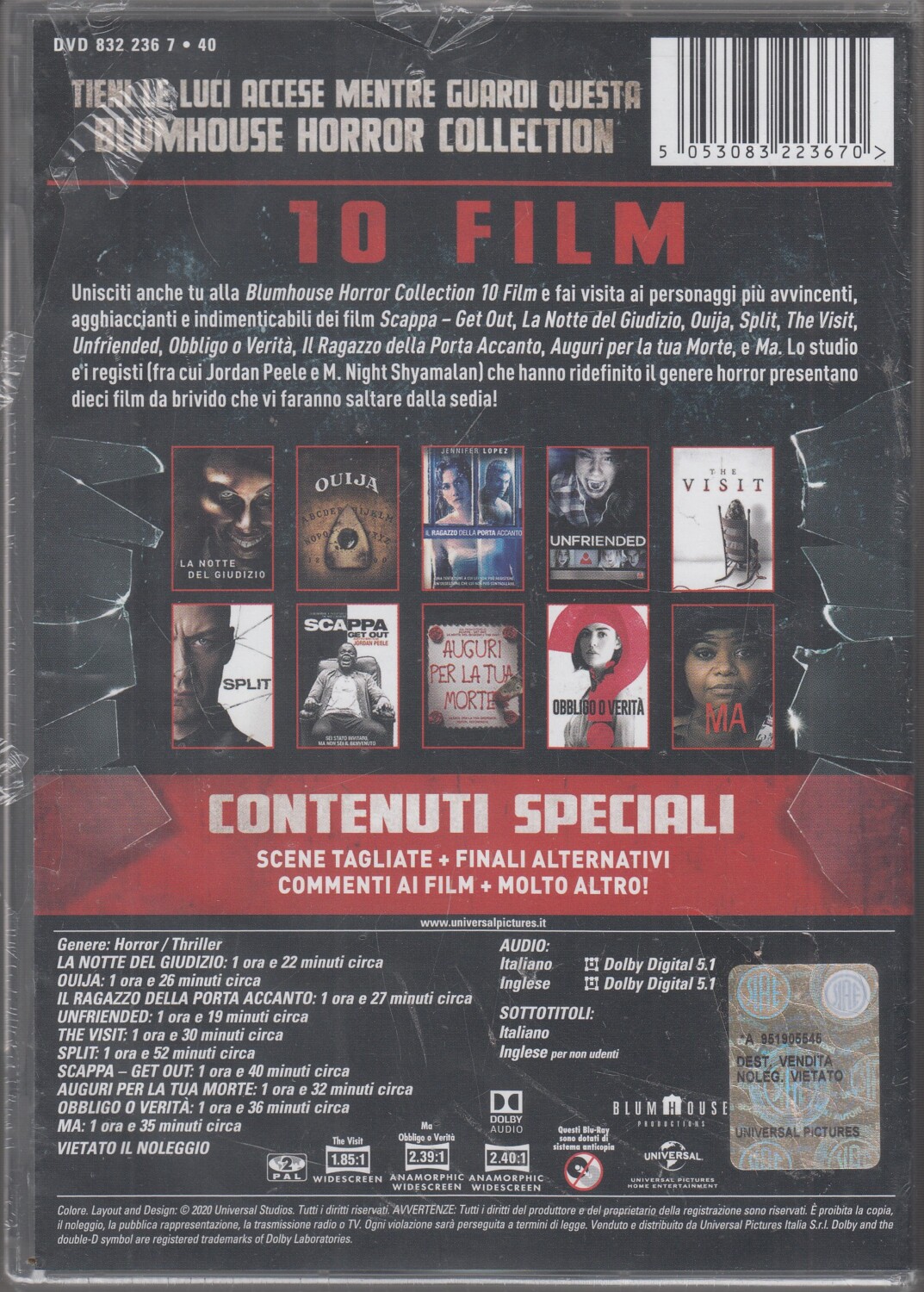 Blumhouse Horror Collection. Box 10 film con n. 10 DVD in Italiano. Nuovo –  Emporio di milo