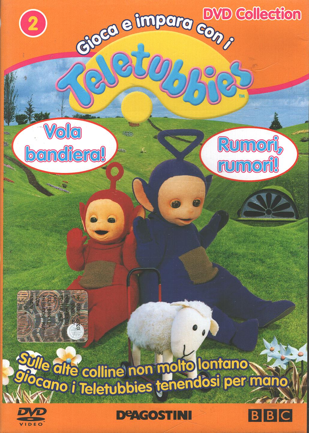 Gioca e impara con i Teletubbies vol. 2 – Vola Bandiera – Rumori rumori –  Versione da edicola – DVD in Italiano – Emporio di milo