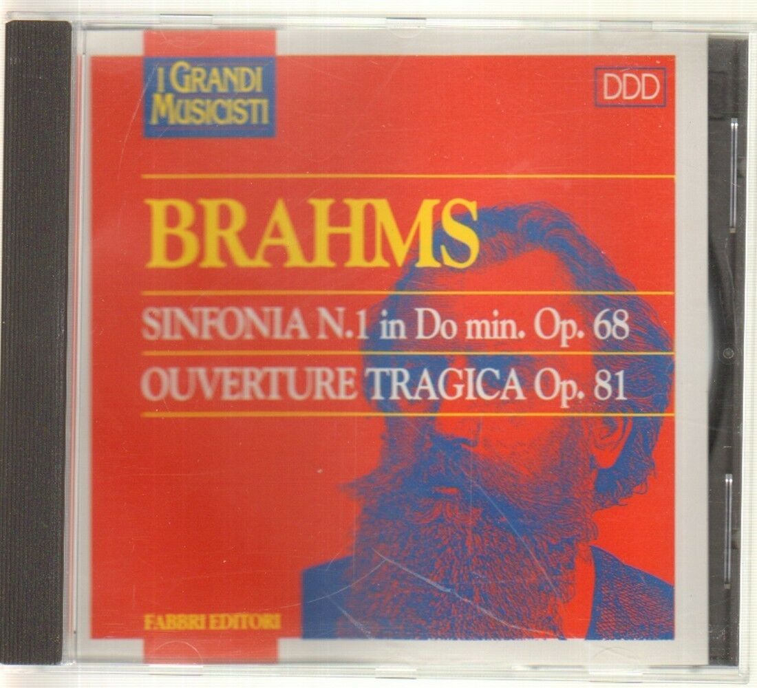 BRAHMS SINFONIA N. 1, OVERTURE TRAGICA  I Grandi Musicisti CD Audio Musicale