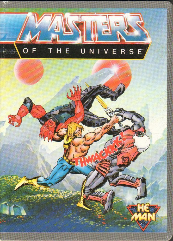 Quaderno MASTERS OF THE UNIVERSE Anni '80 con storia Mattel righe 3° elementare